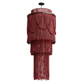 Cascade woven chandelier by EDL