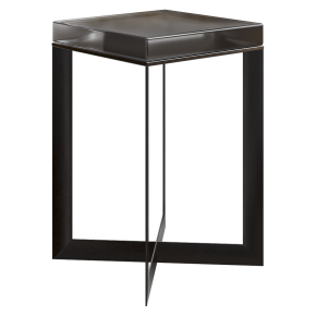 Стеклянный приставной столик Lennie Amber