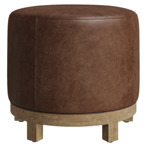 Leather rotating stool Jake