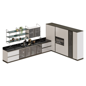 Кухня Diesel Open Workshop от Scavolini с наполнением