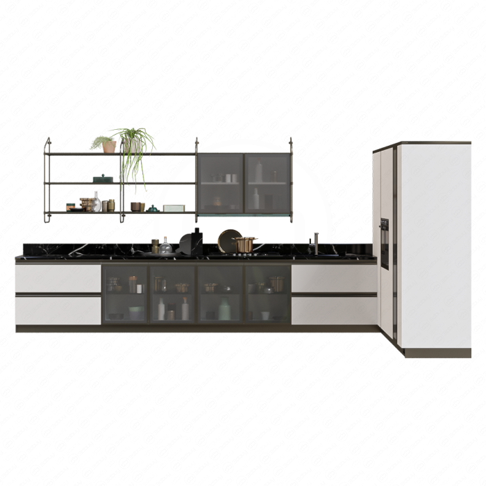 Кухня Diesel Open Workshop от Scavolini с наполнением