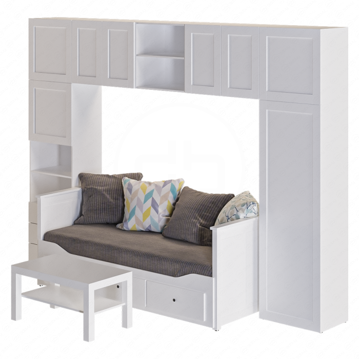 Шкаф, кровать и столик от Ikea