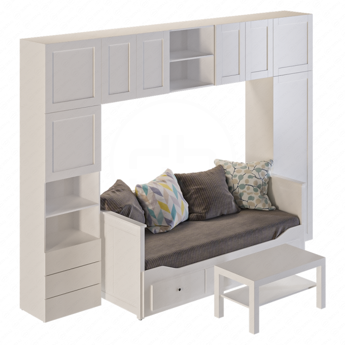 Шкаф, кровать и столик от Ikea