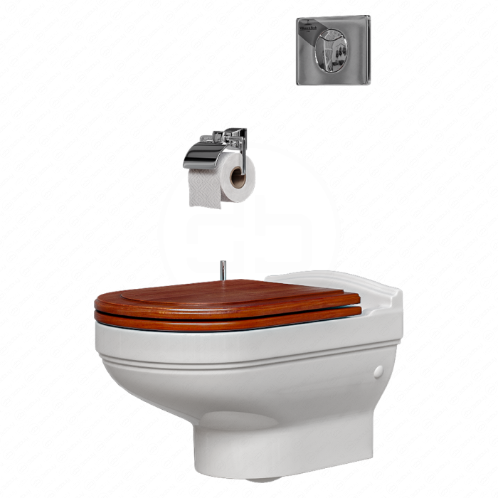 Унитаз с деревянной крышкой Hommage от Villeroy&Boch