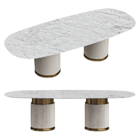 Rock Oval Table from Capital Collection