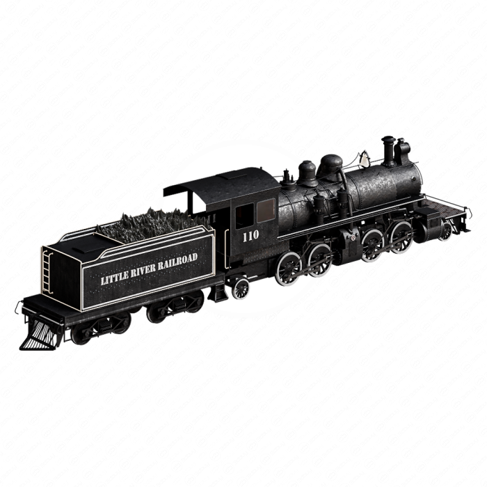 Старый американский паровоз