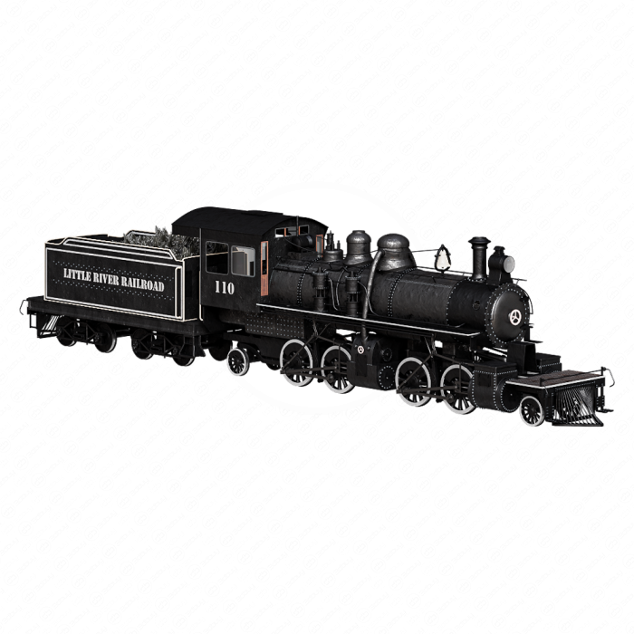 Старый американский паровоз