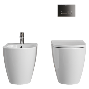 Подвесной унитаз и биде Duravit Bento Starck Box