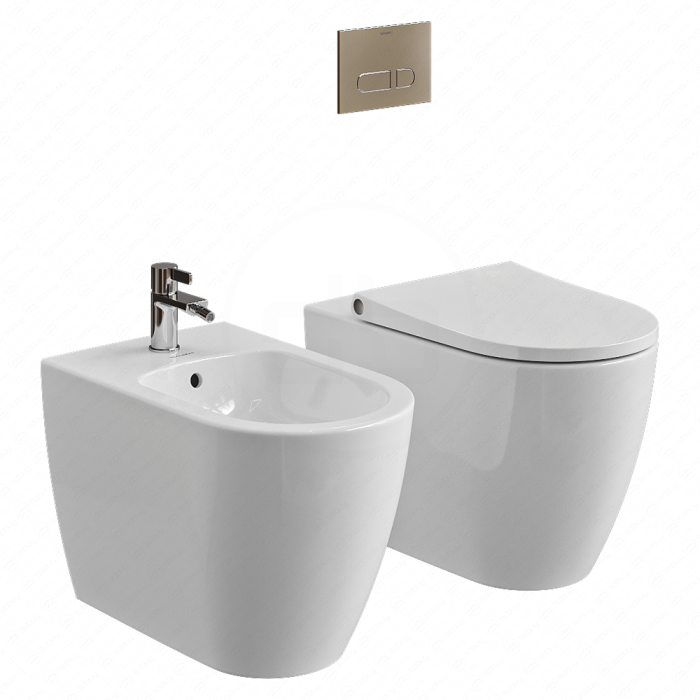 Подвесной унитаз и биде Duravit Bento Starck Box