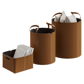 Hardy Leather Basket Collection