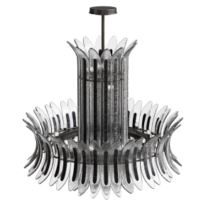 Custom Lighting Palm chandelier by Wired