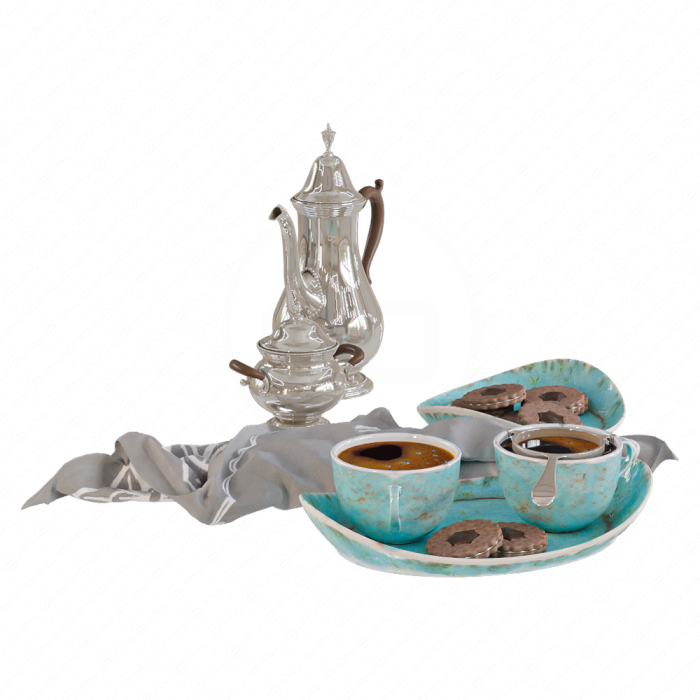 Кофейный набор, печеньки