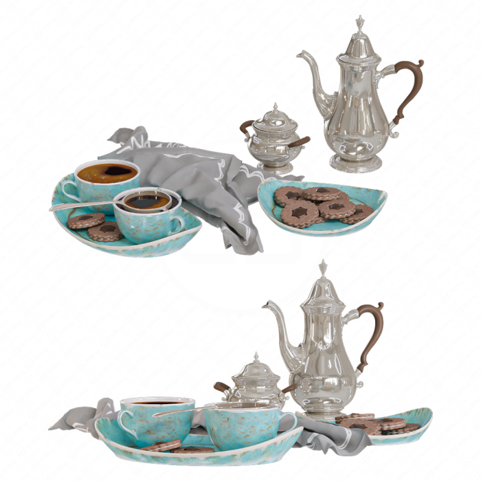 Кофейный набор, печеньки