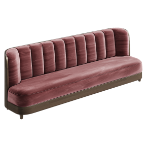 Sofa straight red Restaurant