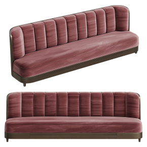 Sofa straight red Restaurant