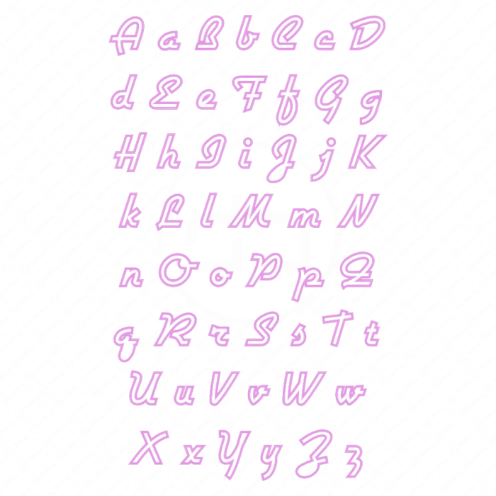 Неоновый светильник Буквы №5
