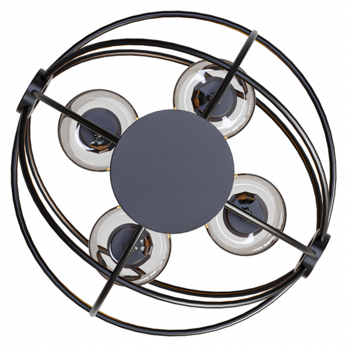 Черный светильник Lumina Deco Stradi