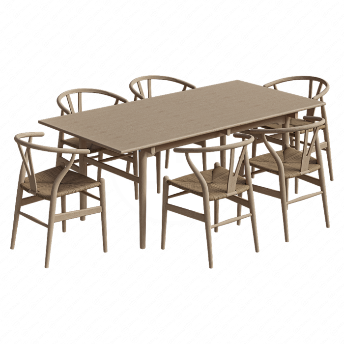 Стол со стульями от Carl Hansen & Søn