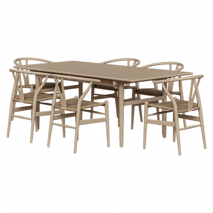 Стол со стульями от Carl Hansen & Søn