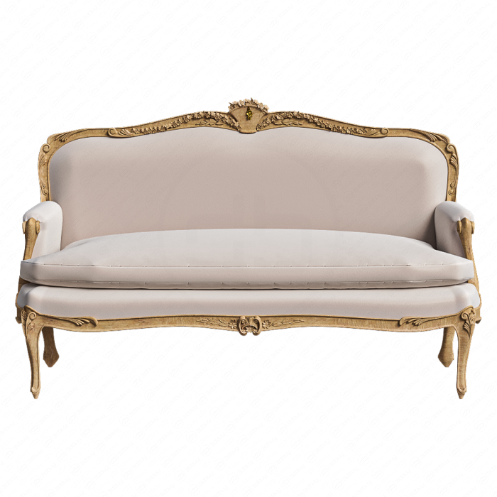 Диван классический в стиле Louis XV светлый