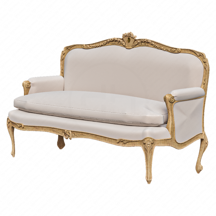 Диван классический в стиле Louis XV светлый