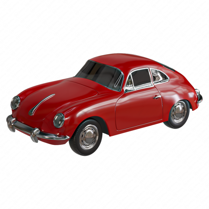 Машинка игрушечная красная