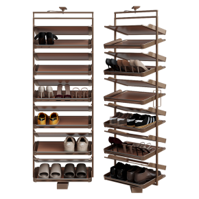 Rotating shoe rack