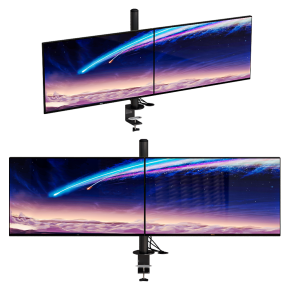 Stand with 2 monitors Dell UltraSharp U2718Q 27-inch