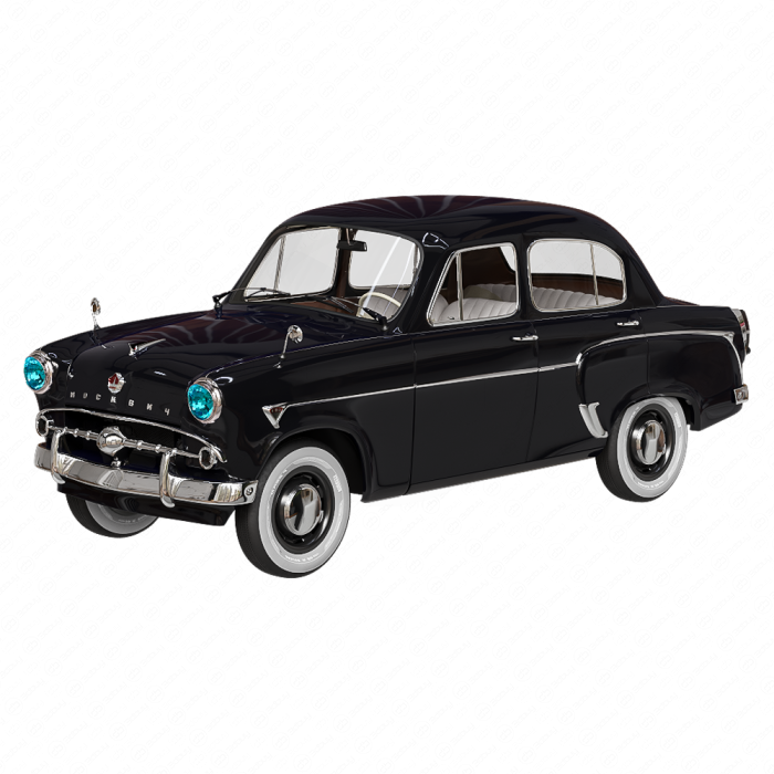 Автомобиль Москвич 402 синий