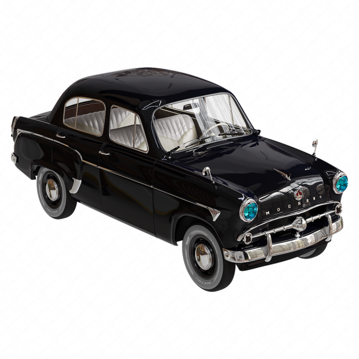 Автомобиль Москвич 402 синий