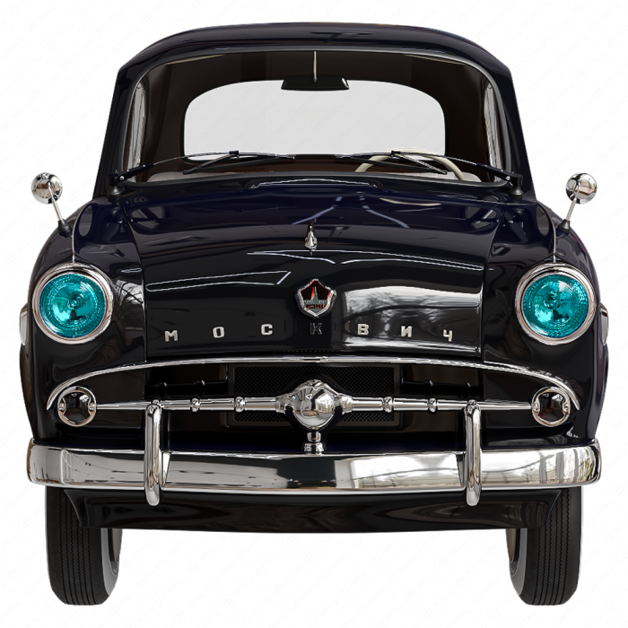 Автомобиль Москвич 402 синий