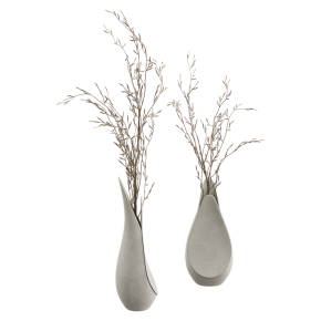 Coals vase by Corner Design with branches