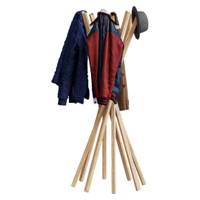 Sciangai floor-standing coat rack by Zanotta.