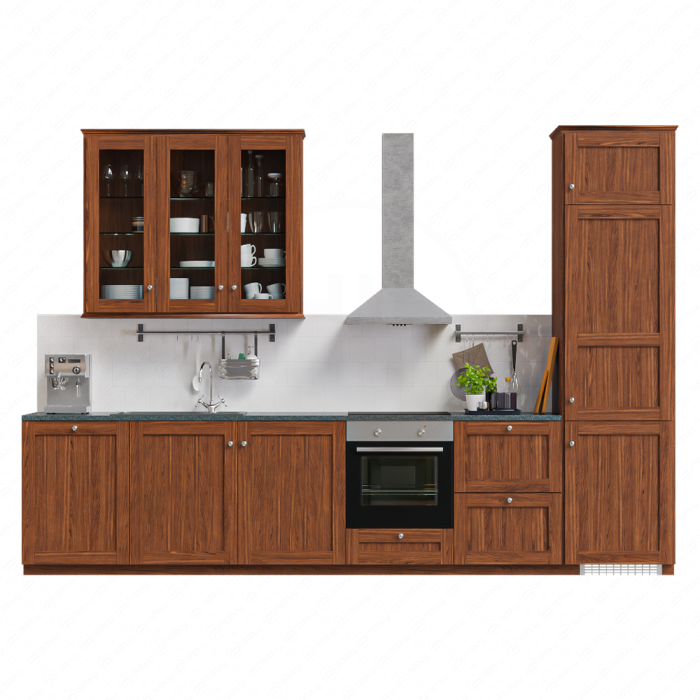 Ikea Edserum кухня с декором
