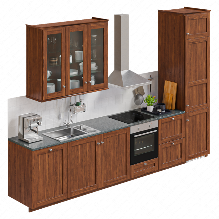 Ikea Edserum кухня с декором