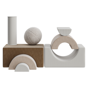 Wigiwama set of children's play poufs