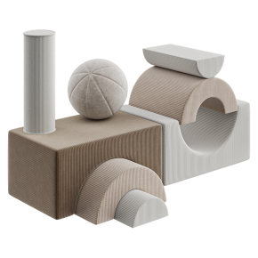 Wigiwama set of children's play poufs