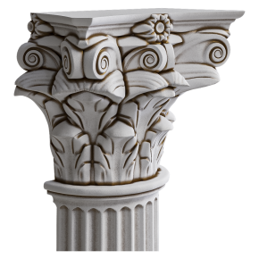 Half-column with a capital from Evroplast