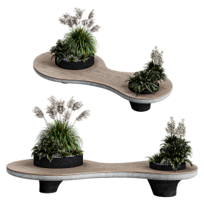 Цветочный горшок скамейка