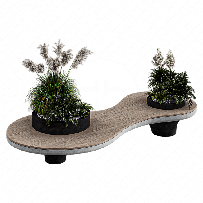 Цветочный горшок скамейка Цветочный горшок скамейка