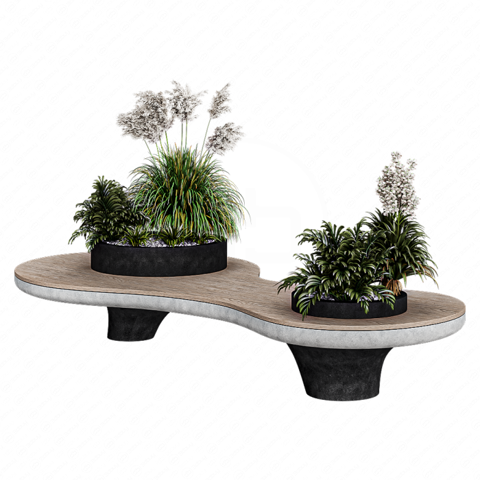 Цветочный горшок скамейка Цветочный горшок скамейка