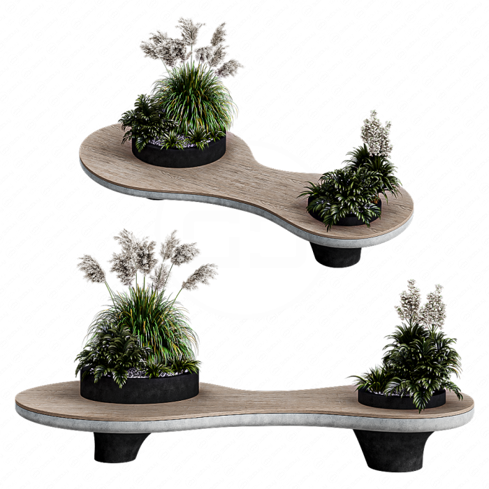 Цветочный горшок скамейка Цветочный горшок скамейка