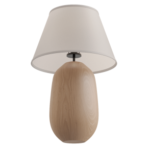 Percy table lamp with an oak base
