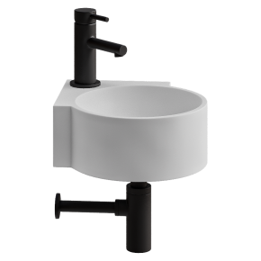 Угловая раковина Regal White Micro