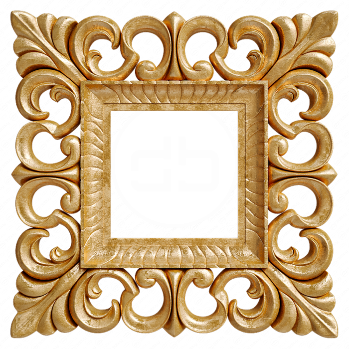 Рама деревянная резная 46x4x46