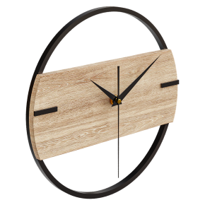 Light wood wall clock for the home.