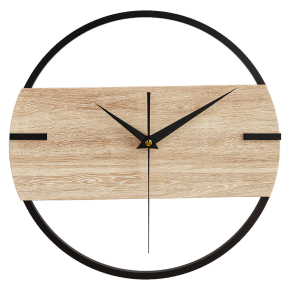 Light wood wall clock for the home.