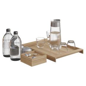 Polnos with a carafe and glasses
