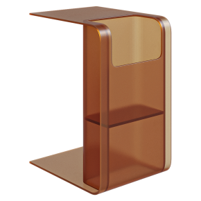 Acrylic nightstand from RH.