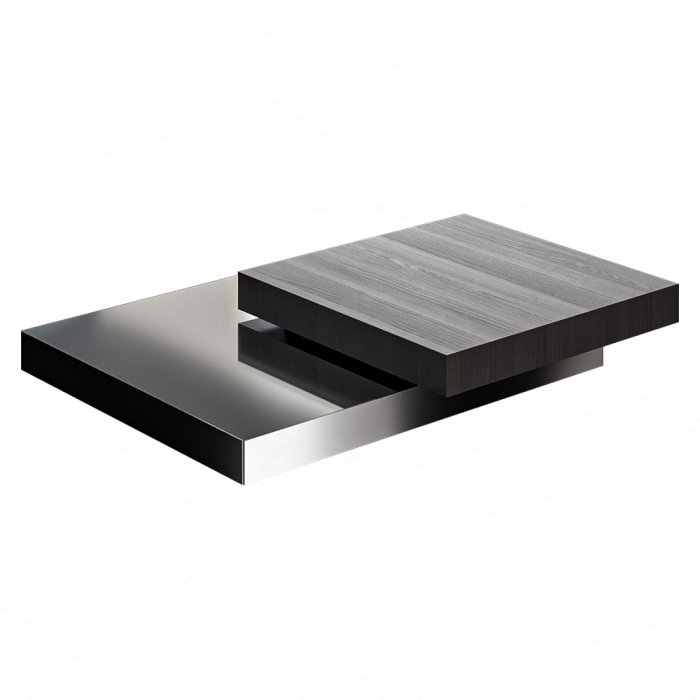 Журнальный стол Solid Steel от Минотти №1